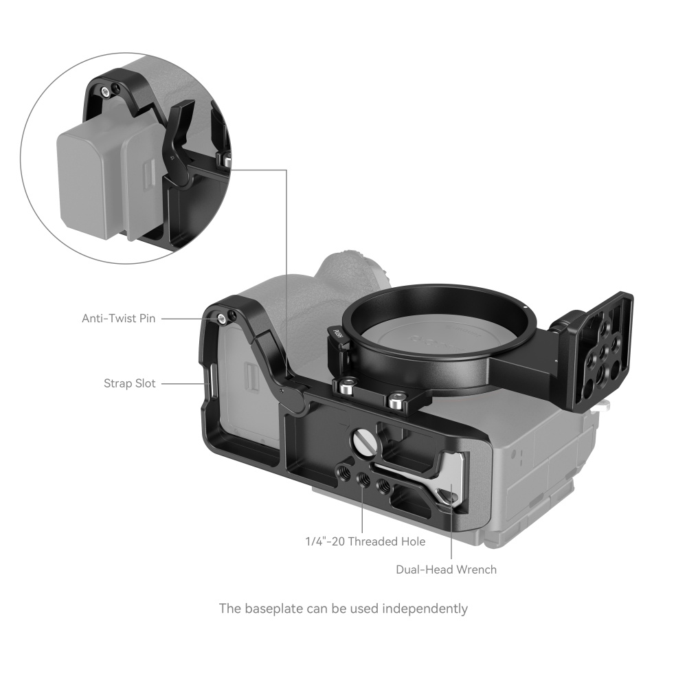 SmallRig Rotatable Horizontal-to-Vertical Mount Plate Kit za Sony α7R V / α7 IV / α7S III / α7R IV 4148 - 6